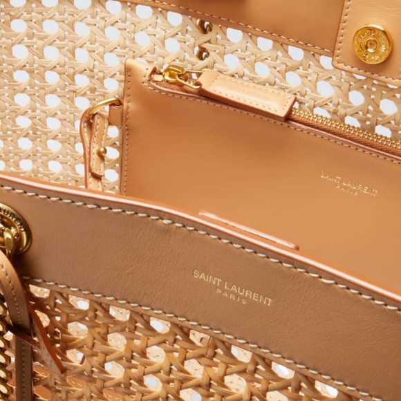 Saint Laurent perforated East West  Tote - Picture 3 of 3